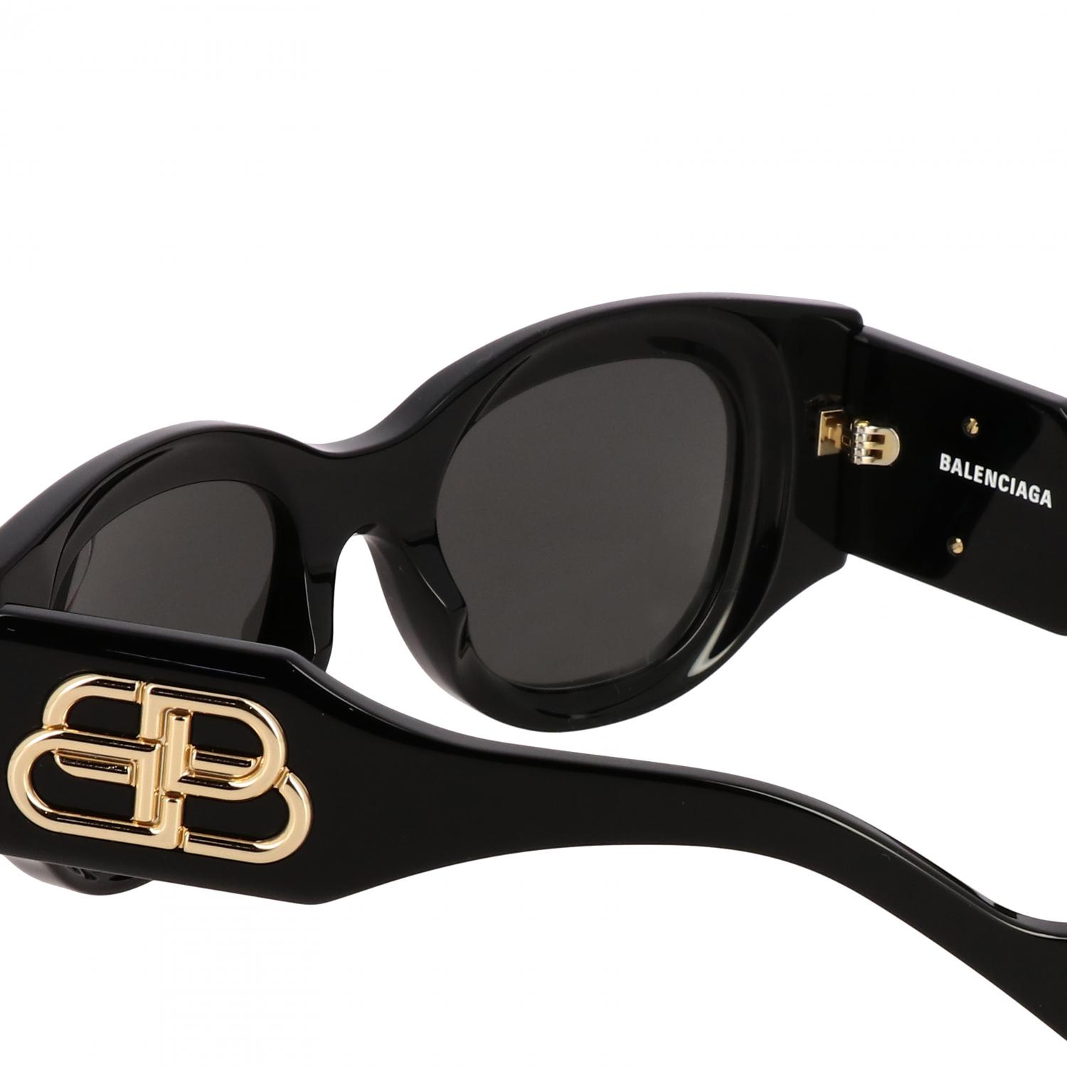 BALENCIAGA SONNENBRILLE: Balenciaga Paris Cat Sonnenbrille aus Acetat mit BB Logo, Schwarz - Img 3