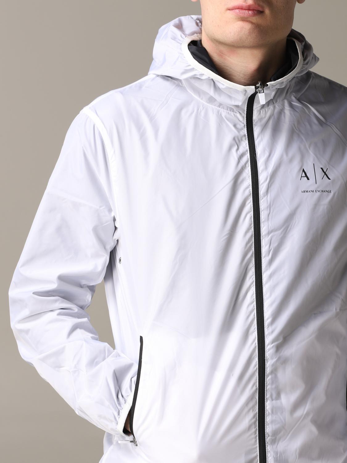 Armani Exchange reversible nylon jacket with logo - Navy | 3HZB21