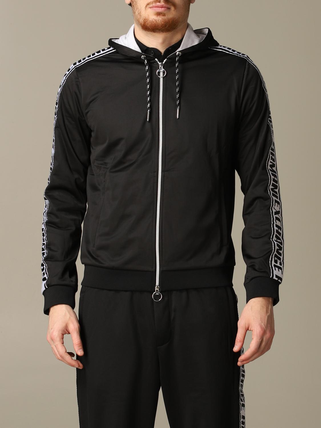 Armani Exchange Outlet Sweat avec capuche et zip Noir Sweatshirt Armani Exchange 3HZMFM Z8M8Z en ligne sur GIGLIO.COM