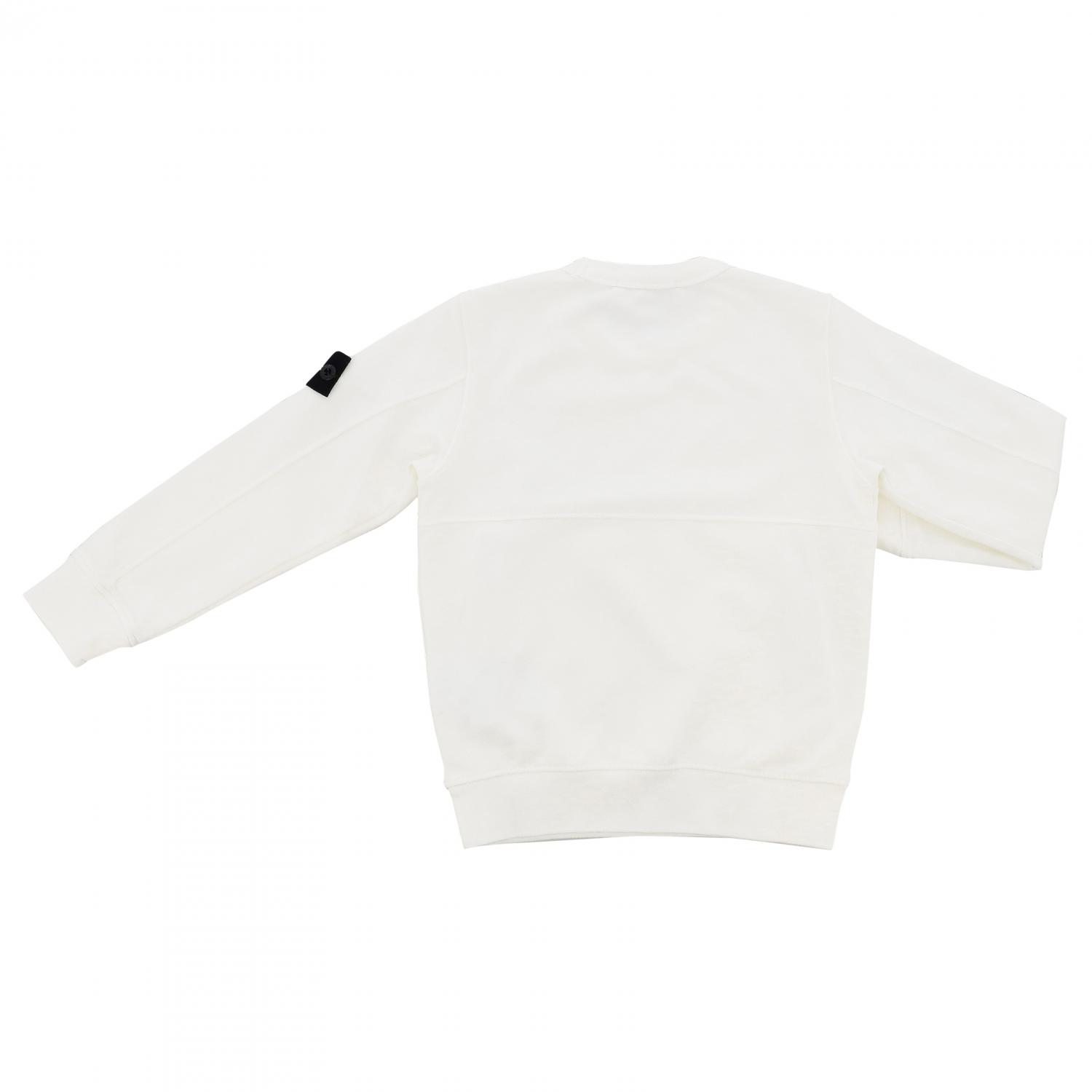 STONE ISLAND JUNIOR JERSEY: Jersey niños Stone Island, Blanco - Img 2