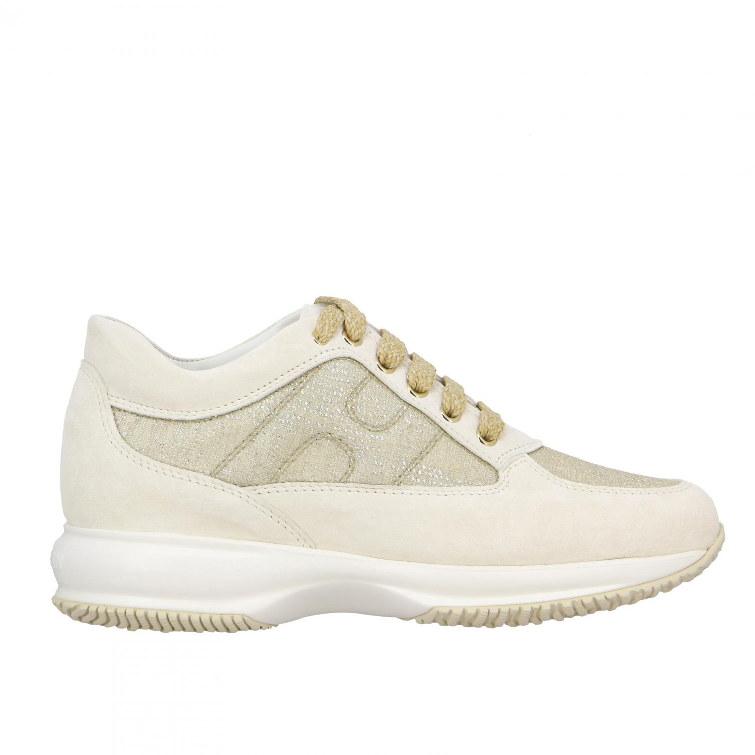 Sneakers da uomo Hogan Interactive nero e grigio in camoscio e tessuto