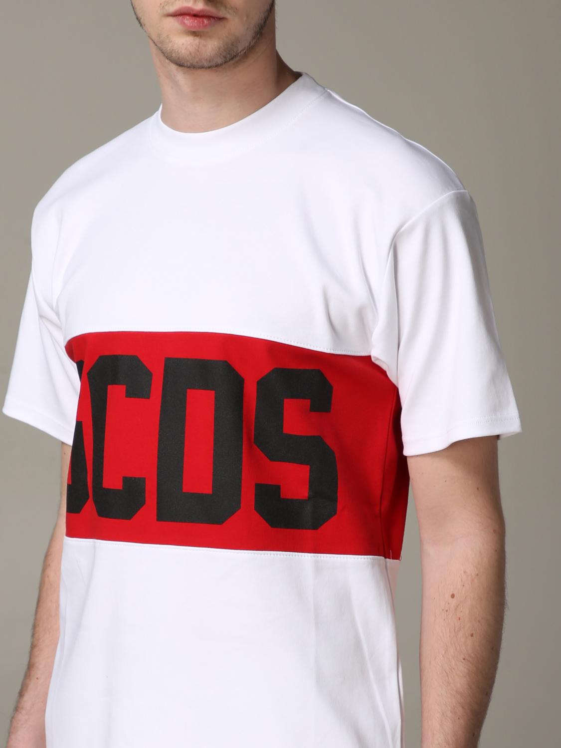 GCDS T-SHIRT: GCDS crew neck t-shirt with logo print, White - Img 5