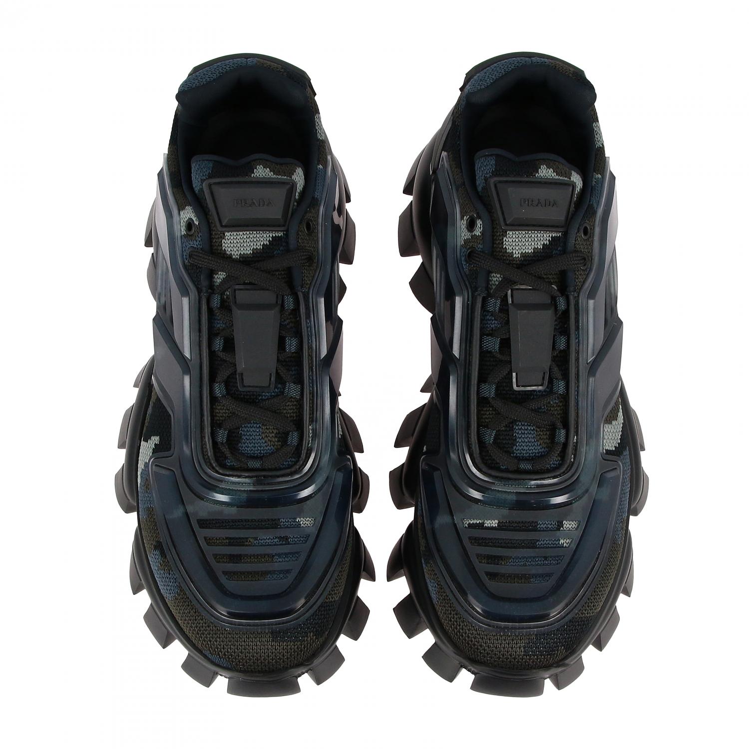 Fabric Sneakers Prada Thunderburst Quality Prada Cloudburst Thunder Black/  White Shoes Toppline Kenya