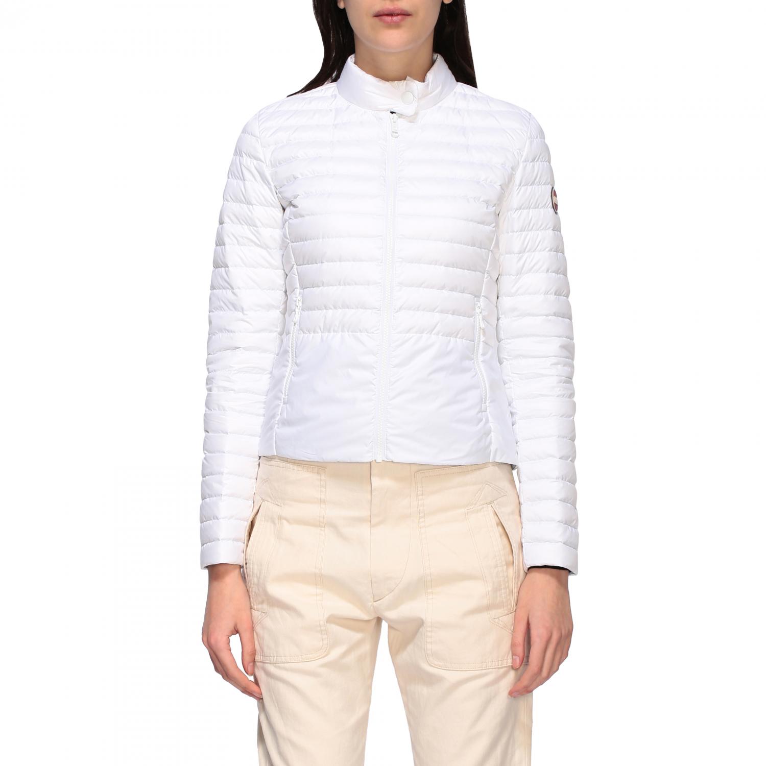 COLMAR JACKET: Colmar down jacket 100 grams biker style, White - Img 1