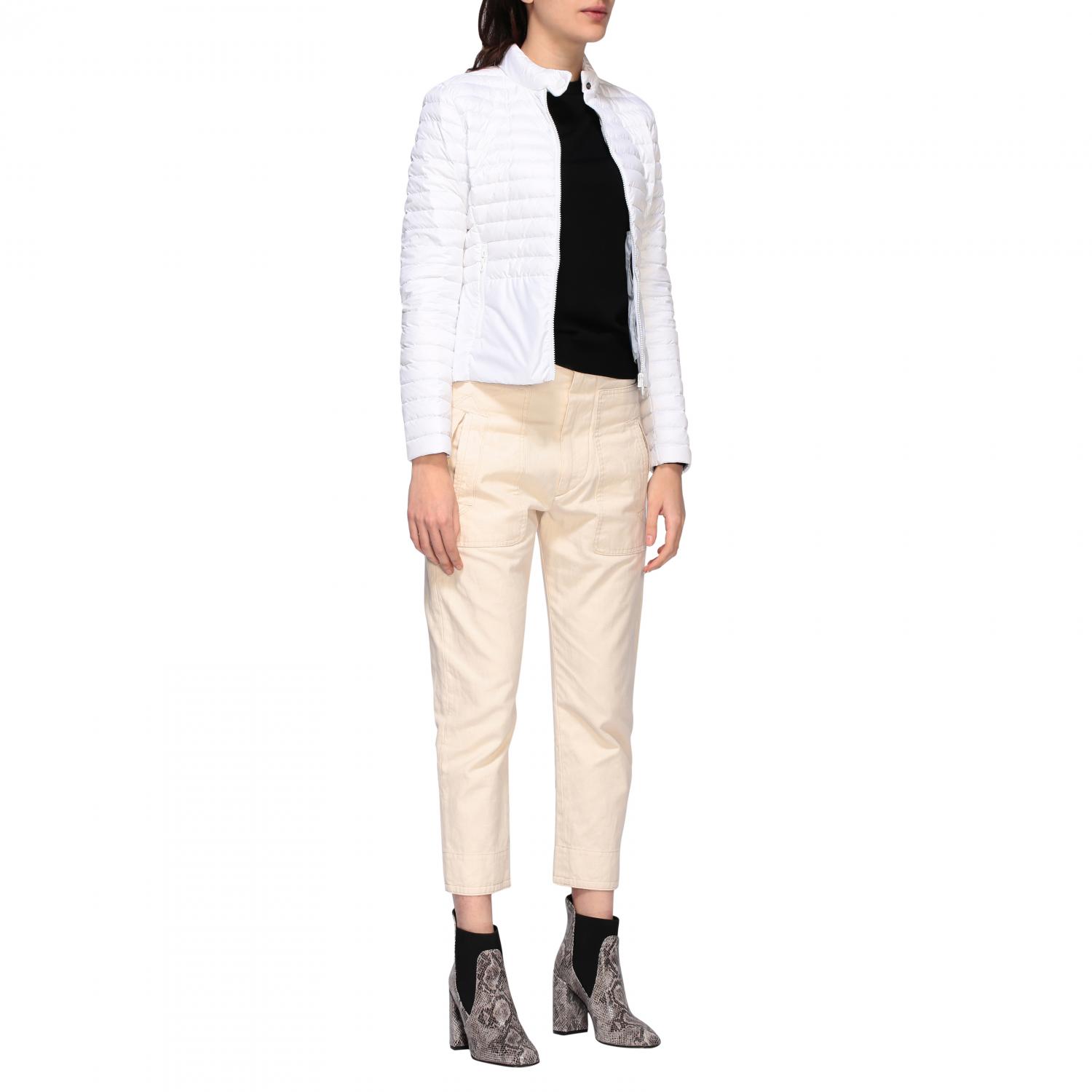 COLMAR JACKET: Colmar down jacket 100 grams biker style, White - Img 2