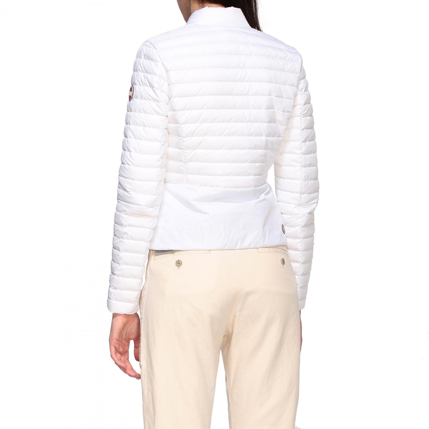 COLMAR JACKET: Colmar down jacket 100 grams biker style, White - Img 3