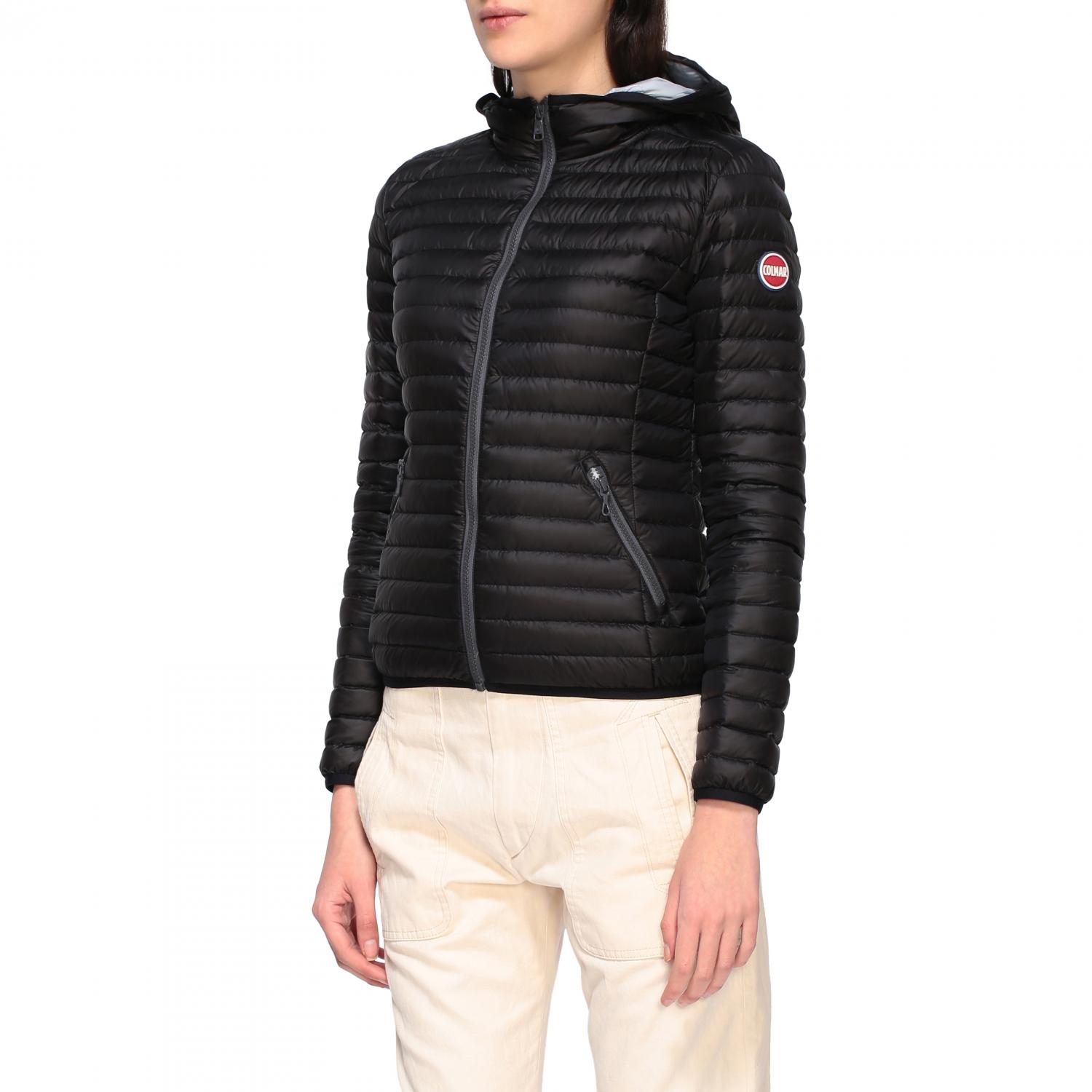 COLMAR 外套: Colmar 连帽修身100g羽绒服, 黑色 - Img 4
