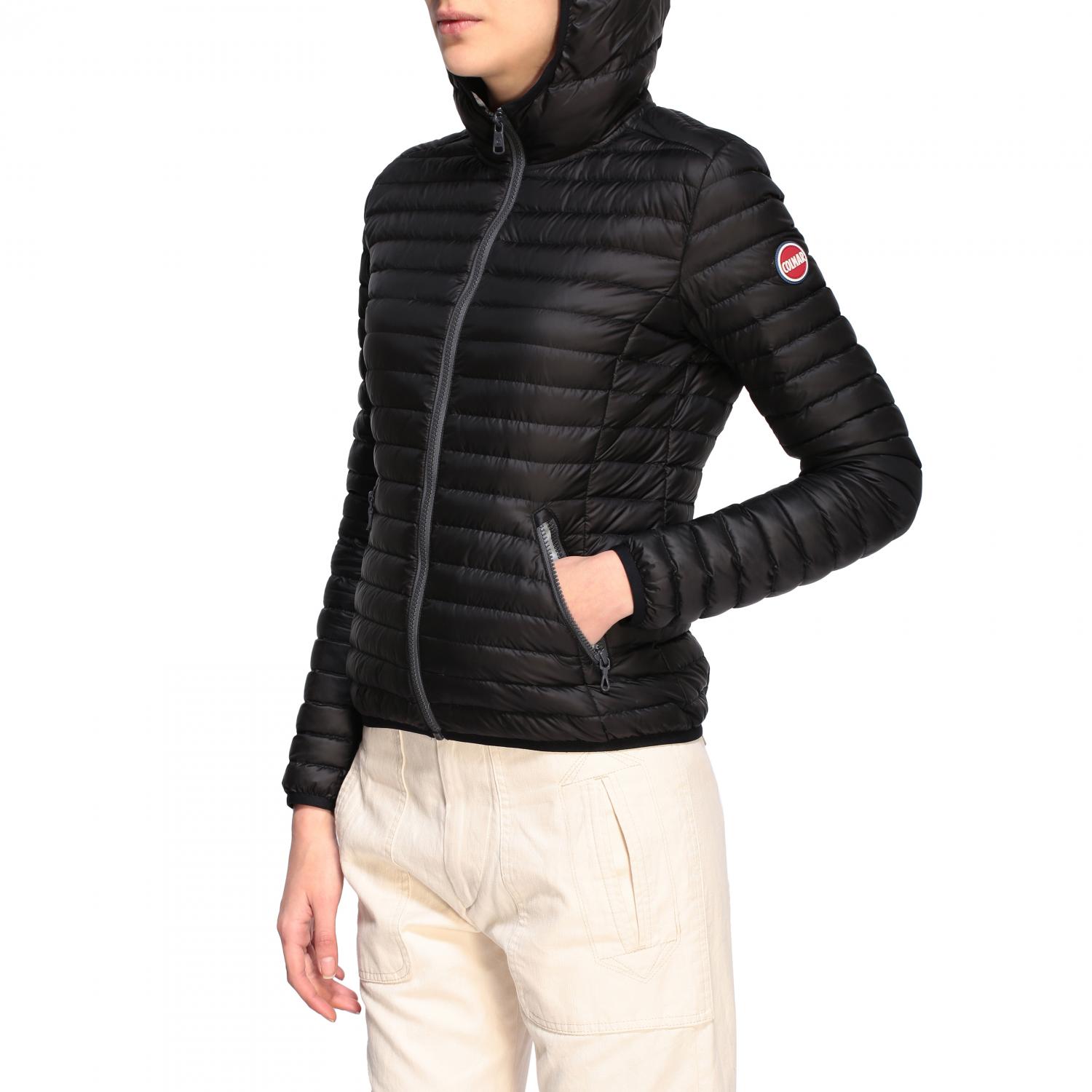 COLMAR 外套: Colmar 连帽修身100g羽绒服, 黑色 - Img 5