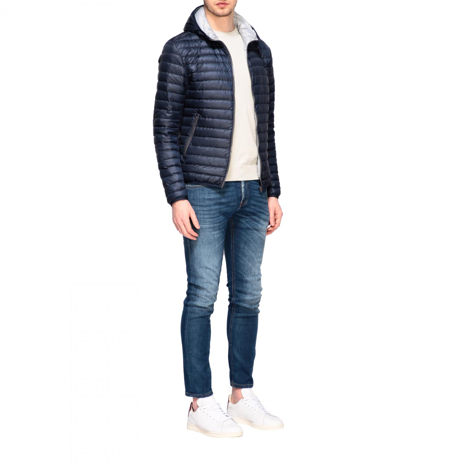 COLMAR JACKET: Colmar 100 grams down jacket with hood, Navy - Img 2