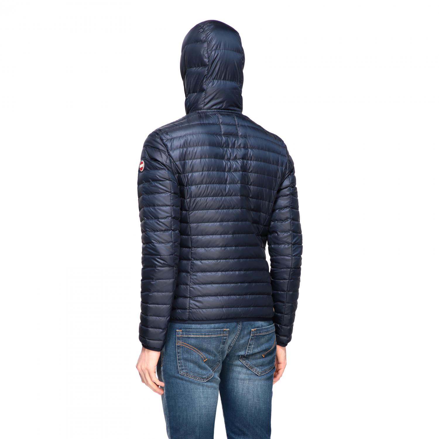 COLMAR JACKET: Colmar 100 grams down jacket with hood, Navy - Img 3