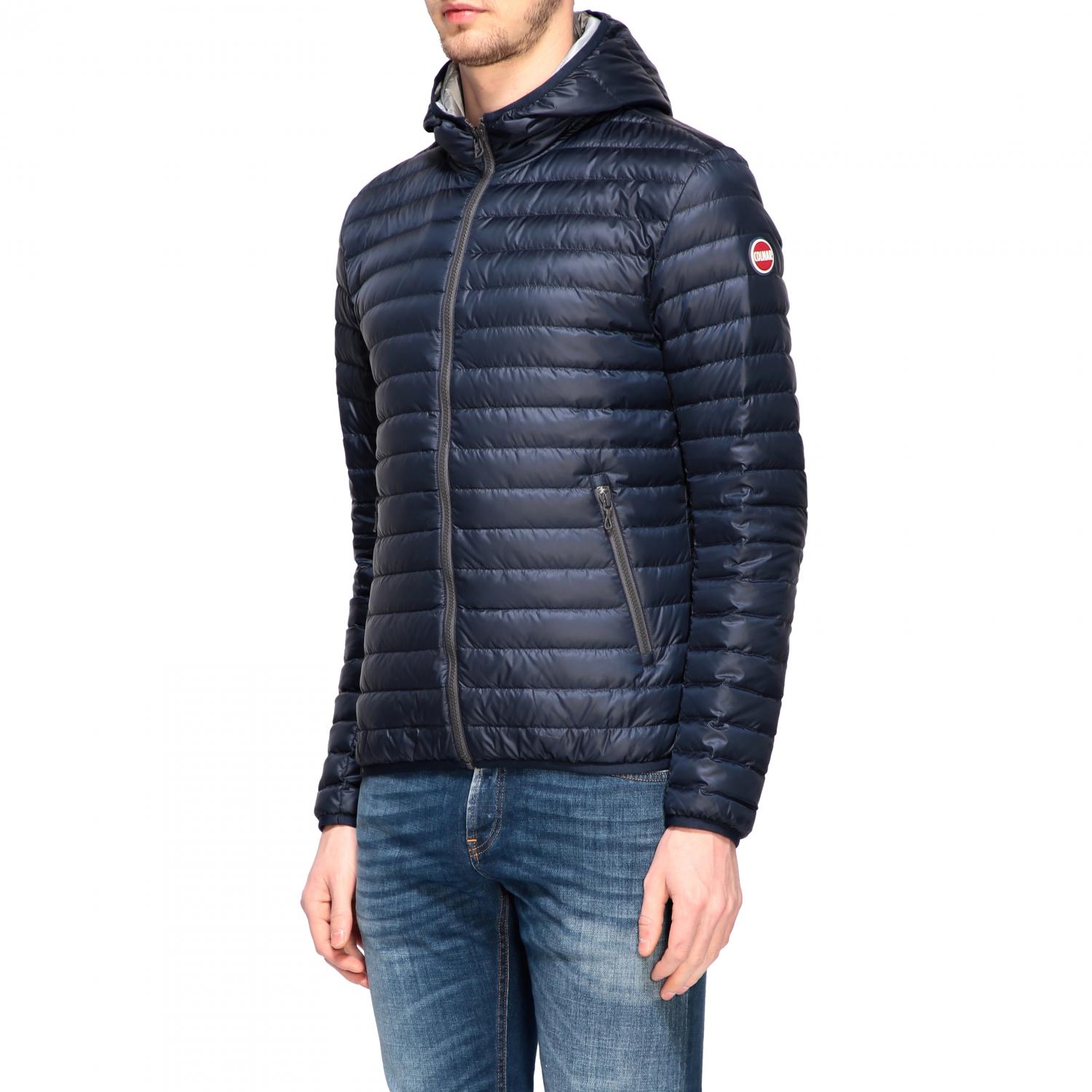 COLMAR JACKET: Colmar 100 grams down jacket with hood, Navy - Img 4