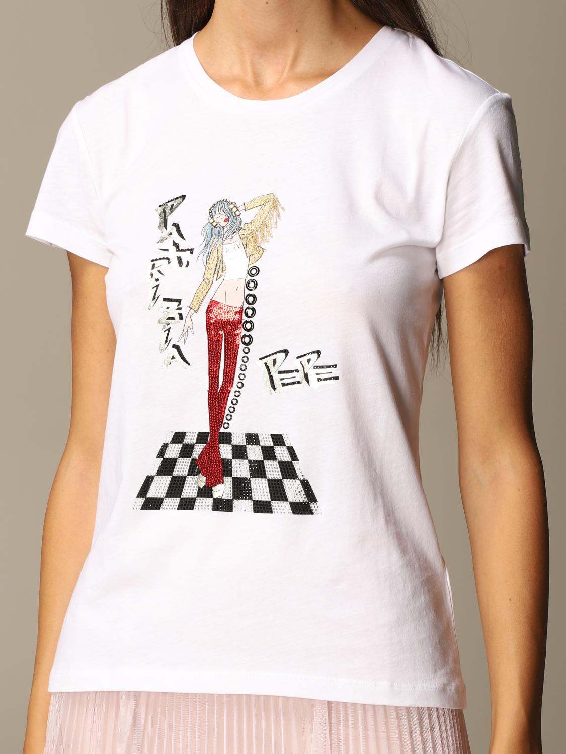 PATRIZIA PEPE 売れ筋商品|||パトリツィア ペペ Tシャツ トップス レディース T-shirts Yellow T-shirts for women | Patrizia Pepe