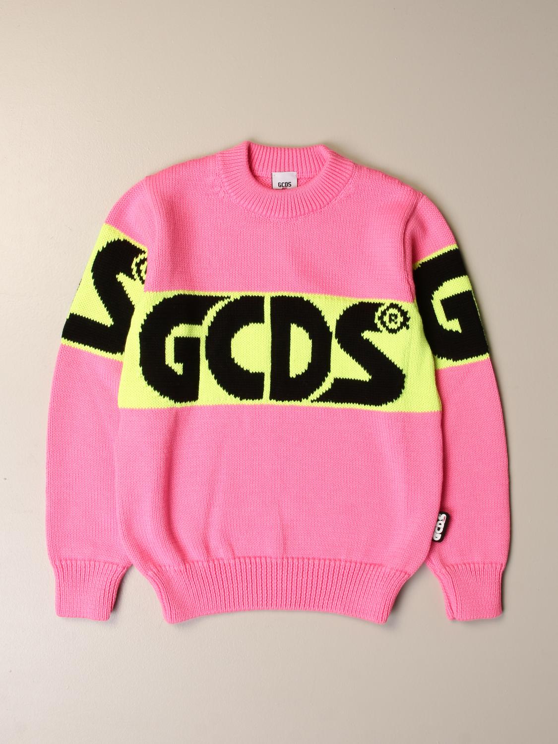 GCDS JUNIOR PULL: Pull enfant GCDS, Fuchsia - Img 1