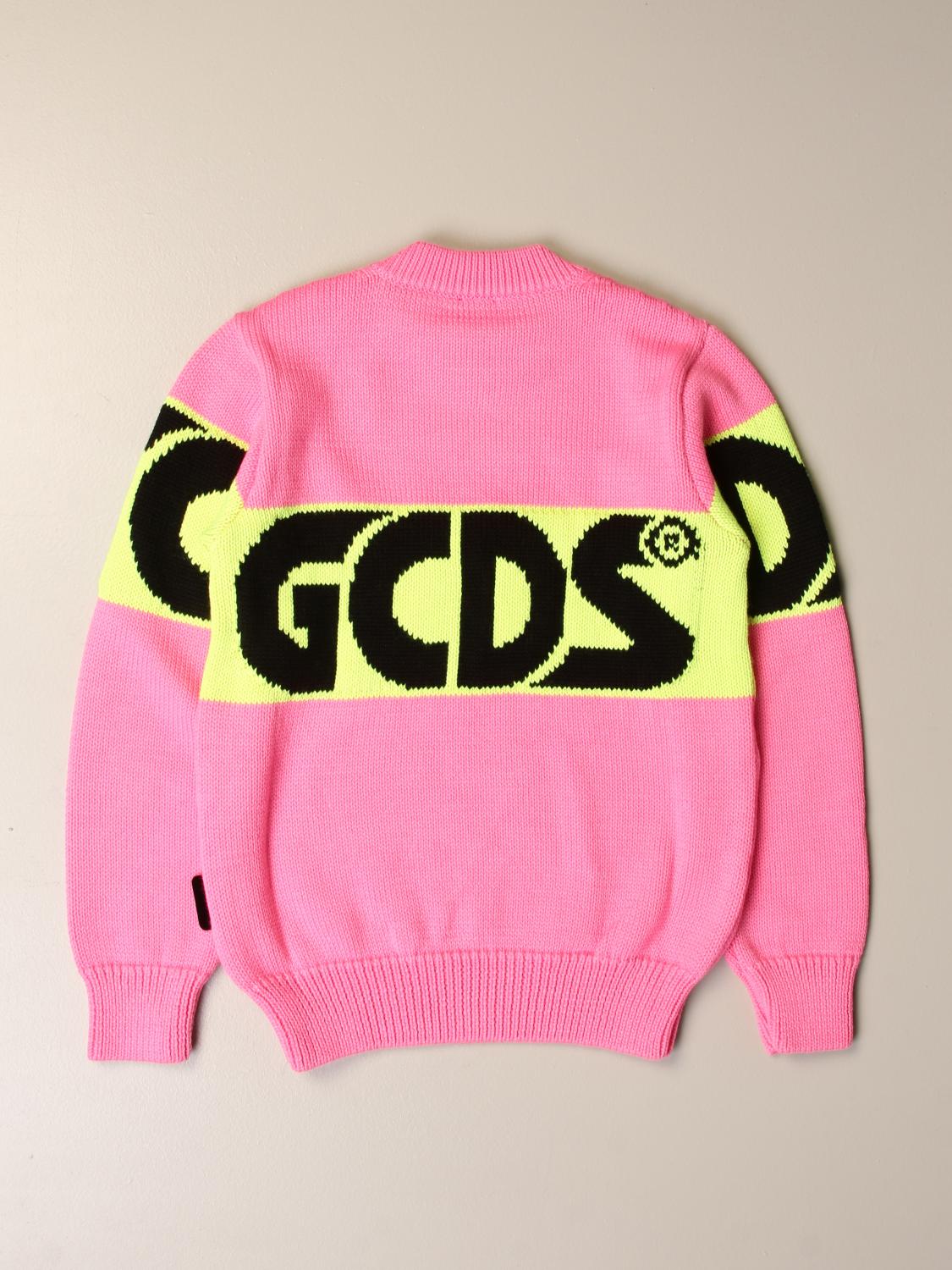 GCDS JUNIOR PULL: Pull enfant GCDS, Fuchsia - Img 2