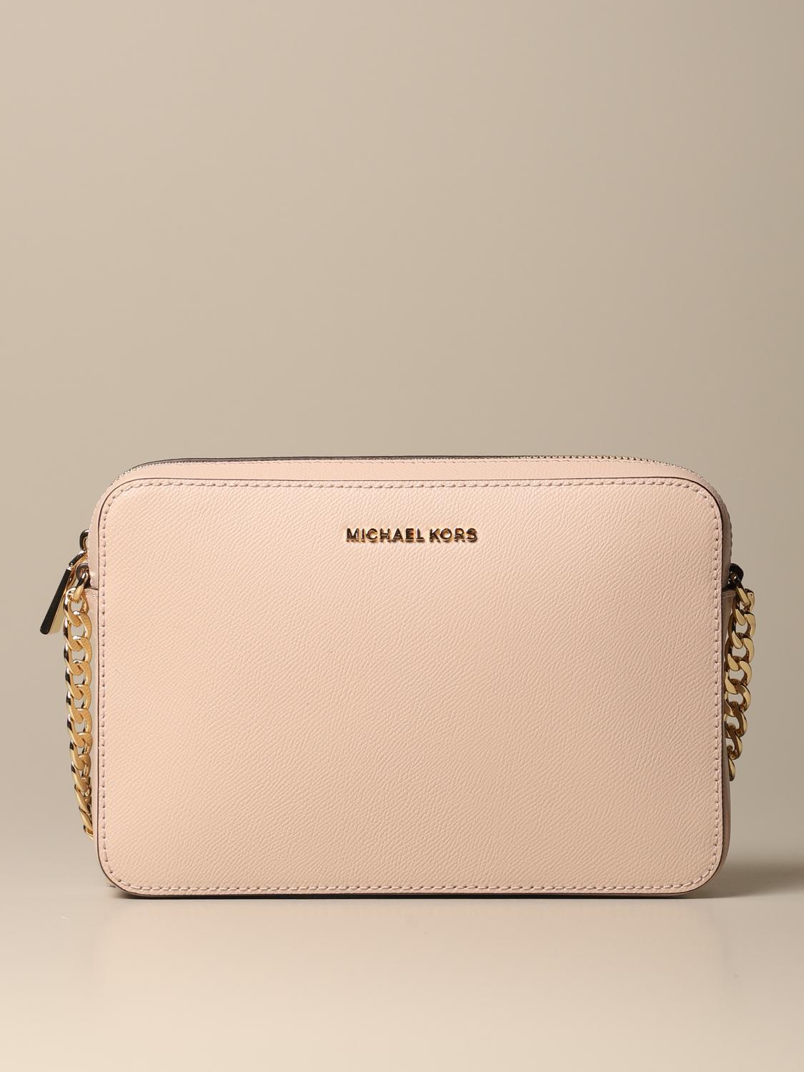 Michael Kors jet set bag in grained leather - Pink | 32S4GTVC3L | GIGLIO.COM Michael Kors jet set bag in grained leather - Pink | 32S4GTVC3L | GIGLIO.COM
