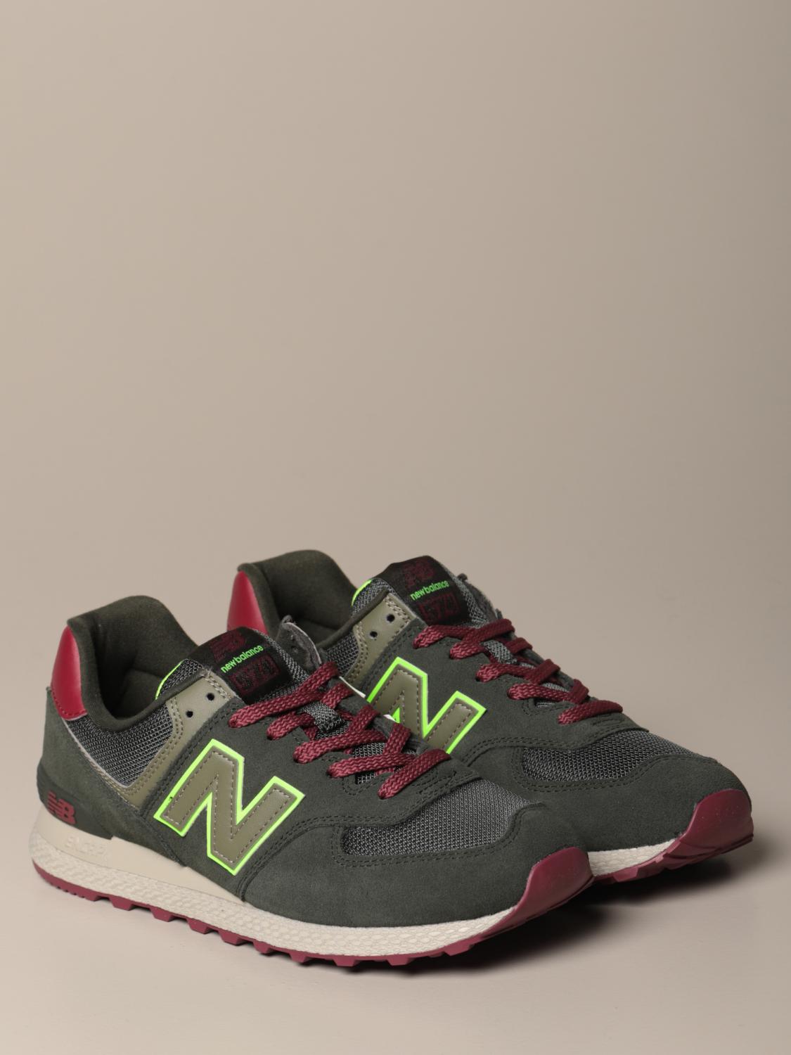 NEW BALANCE SNEAKERS: Sneakers 574 New Balance in mesh e suede, Militare - Img 2