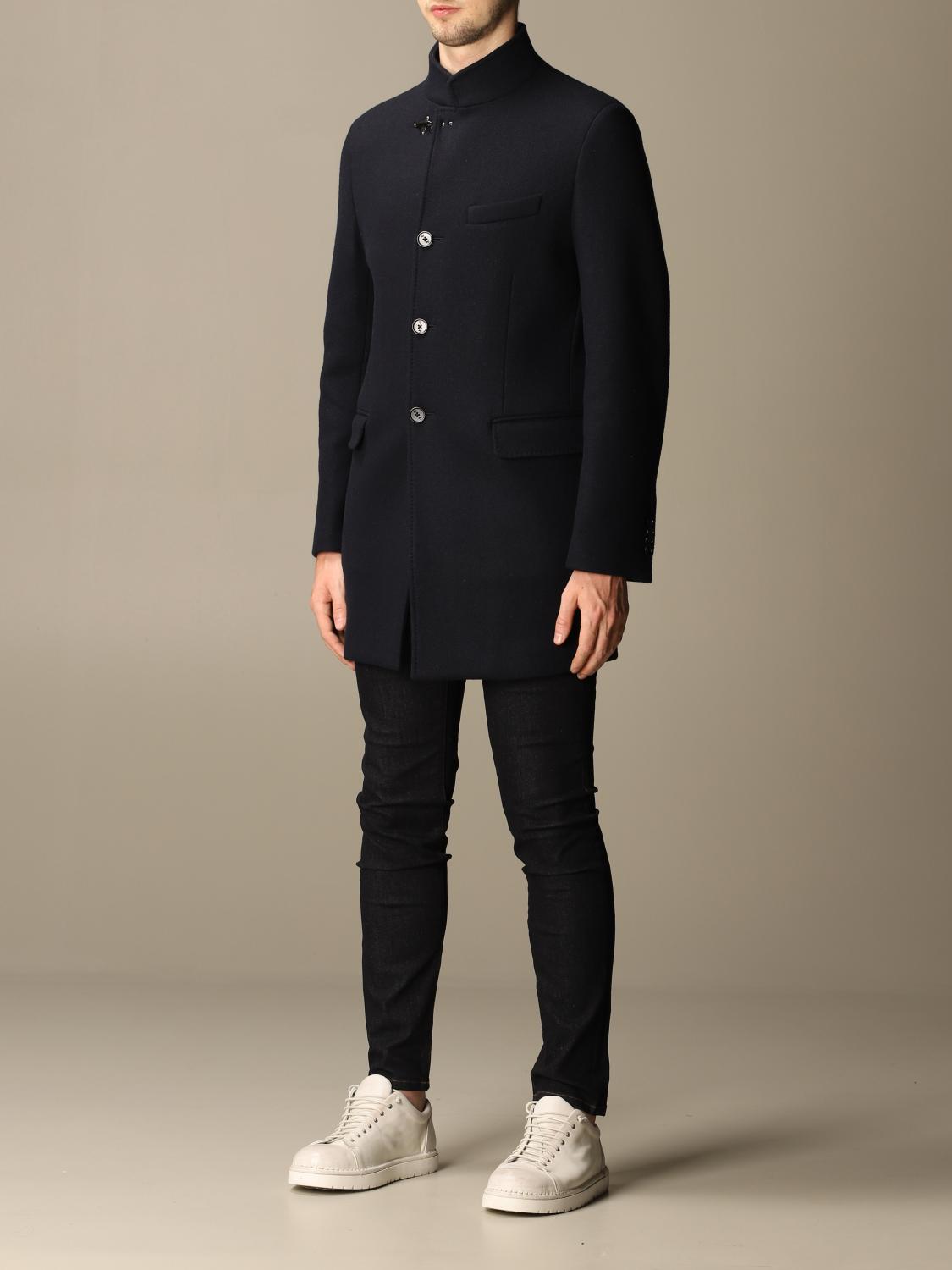 Fay　uomo　コート　Nakajii Fay Coat men - Blue | NAM5441061J SEI | GIGLIO.COM