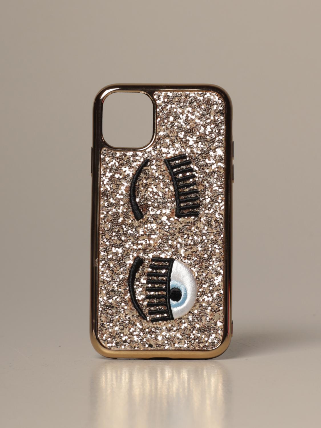 CHIARA FERRAGNI ACCESORIOS TECNOLÓGICOS: Funda mujer Chiara Ferragni, Oro - Img 1