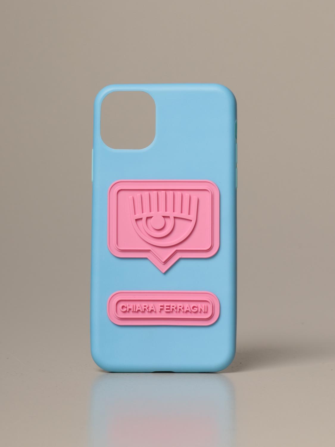 Chiara Ferragni Iphone 11 Pro Max silicone cover with eyelike logo