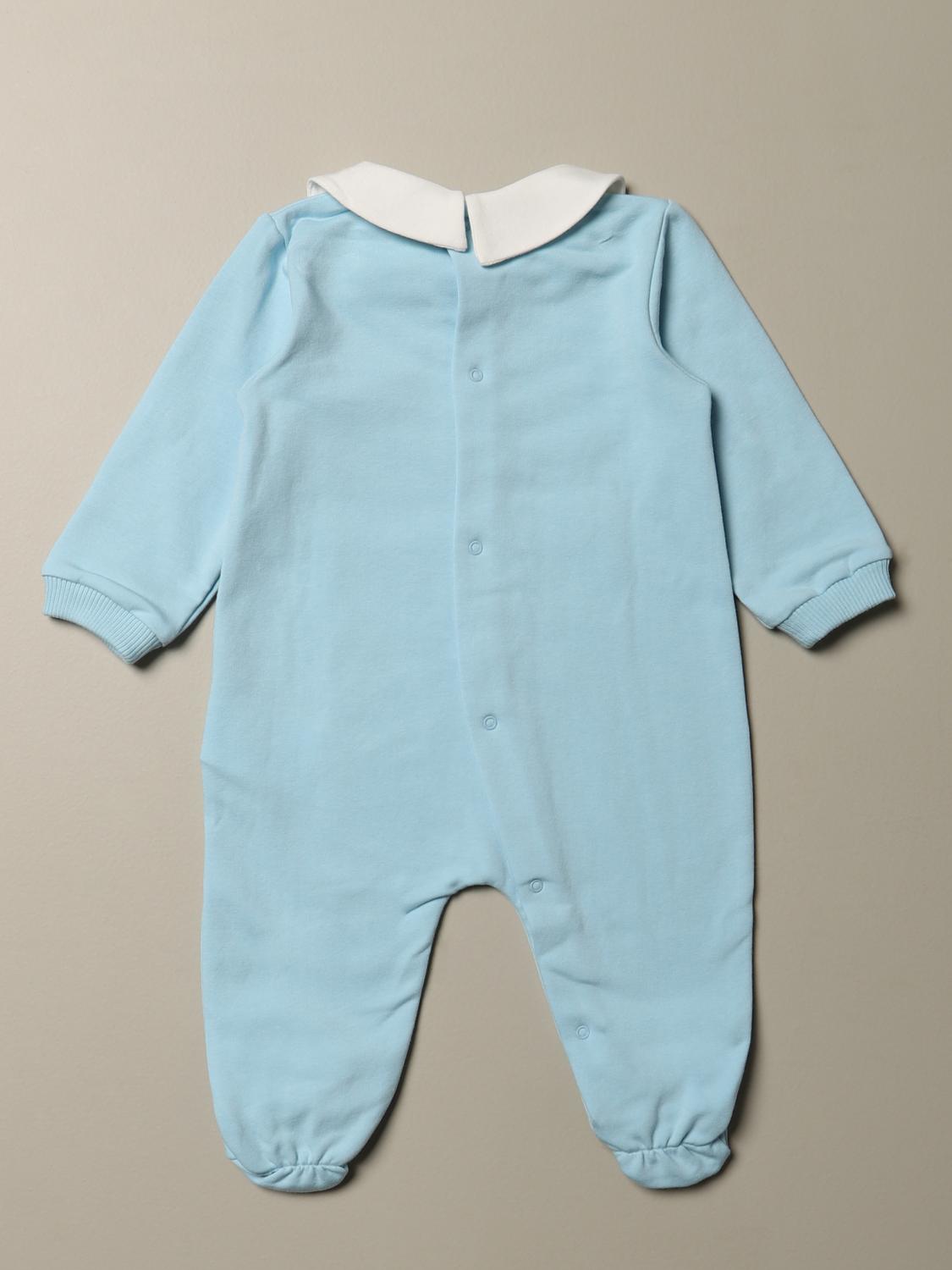 MOSCHINO OVERALL: Moschino Baby Baby Overall, Hellblau - Img 2