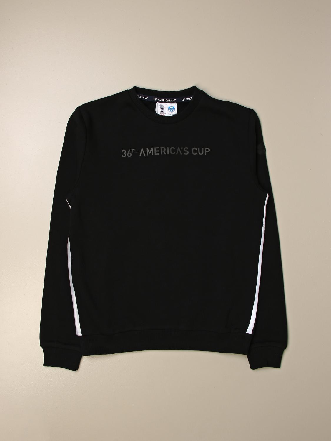 NORTH SAILS PRADA: crewneck sweatshirt with logo Black North