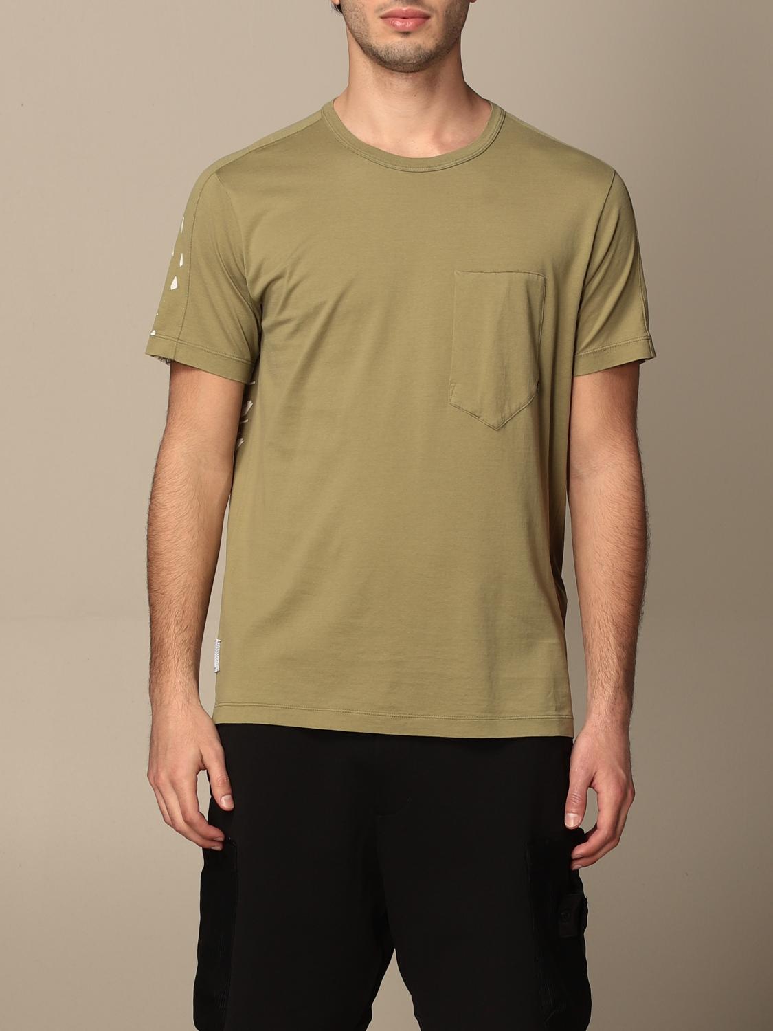 STONE ISLAND SHADOW PROJECT T-SHIRT: Stone Island cotton T-shirt with back print, Olive - Img 1