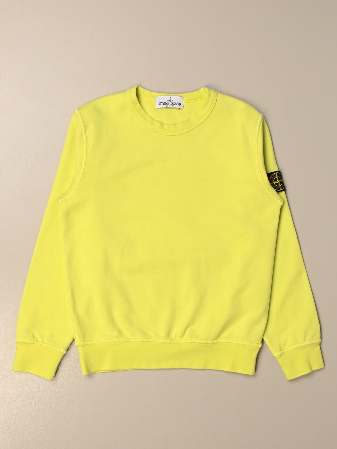 STONE ISLAND JUNIOR PULLOVER: Stone Island Junior Jungen Pullover, Gelb - Img 1