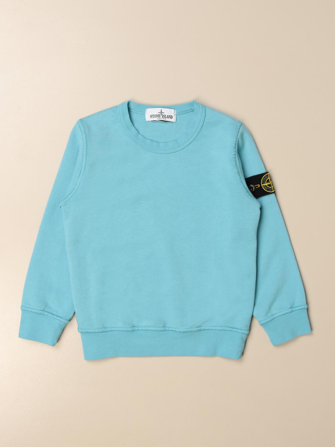 STONE ISLAND JUNIOR PULLOVER: Stone Island Junior Jungen Pullover, Türkis - Img 1