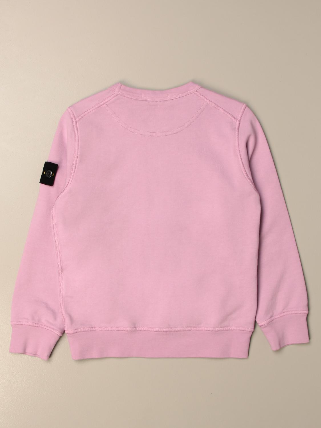 STONE ISLAND JUNIOR PULLOVER: Stone Island Junior Jungen Pullover, Pink - Img 2