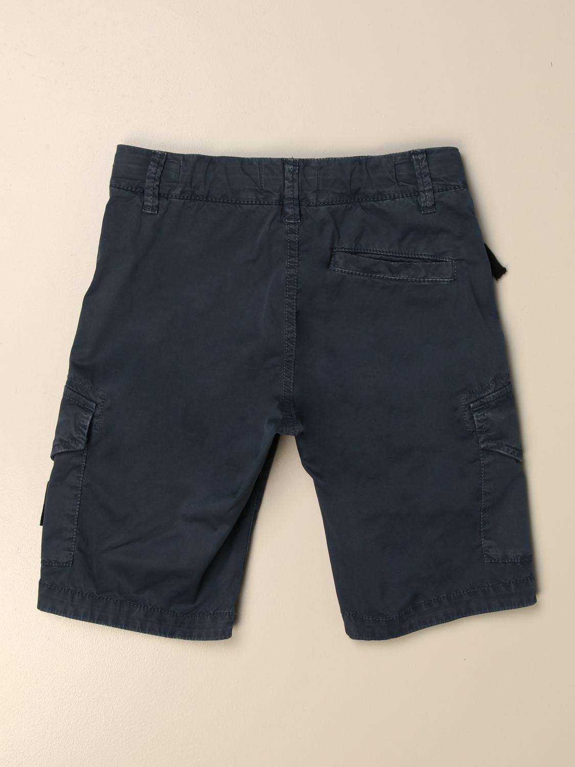STONE ISLAND JUNIOR SHORTS: Stone Island Junior Jungen Shorts, Blau - Img 2