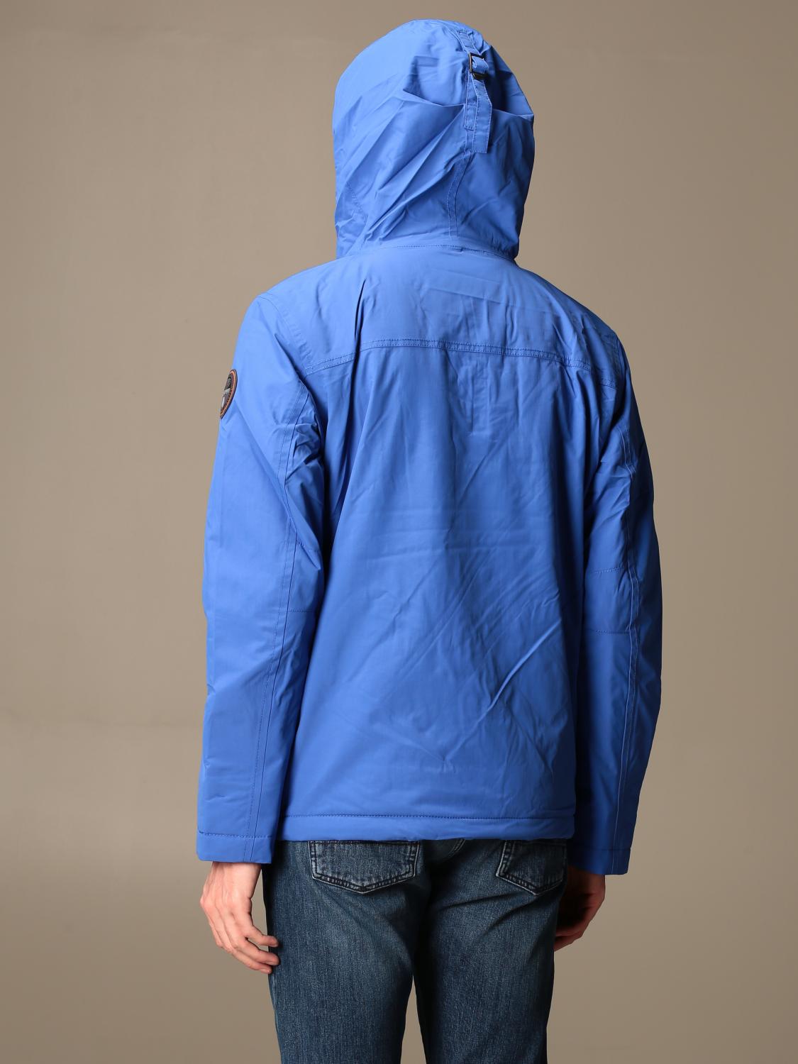 NAPAPIJRI SWEATSHIRT: Rainforest winter 2 anorak Napapijri sports jacket, Royal Blue - Img 2