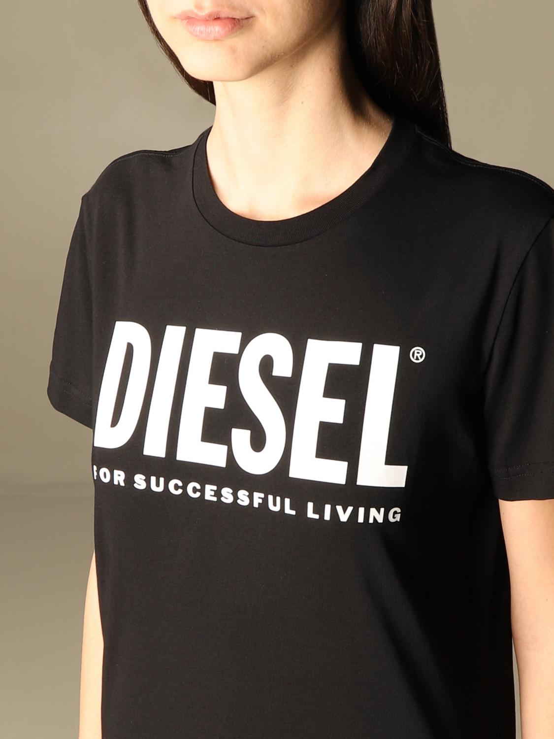 DIESEL T-SHIRT: Diesel Herren T-Shirt, Schwarz - Img 3