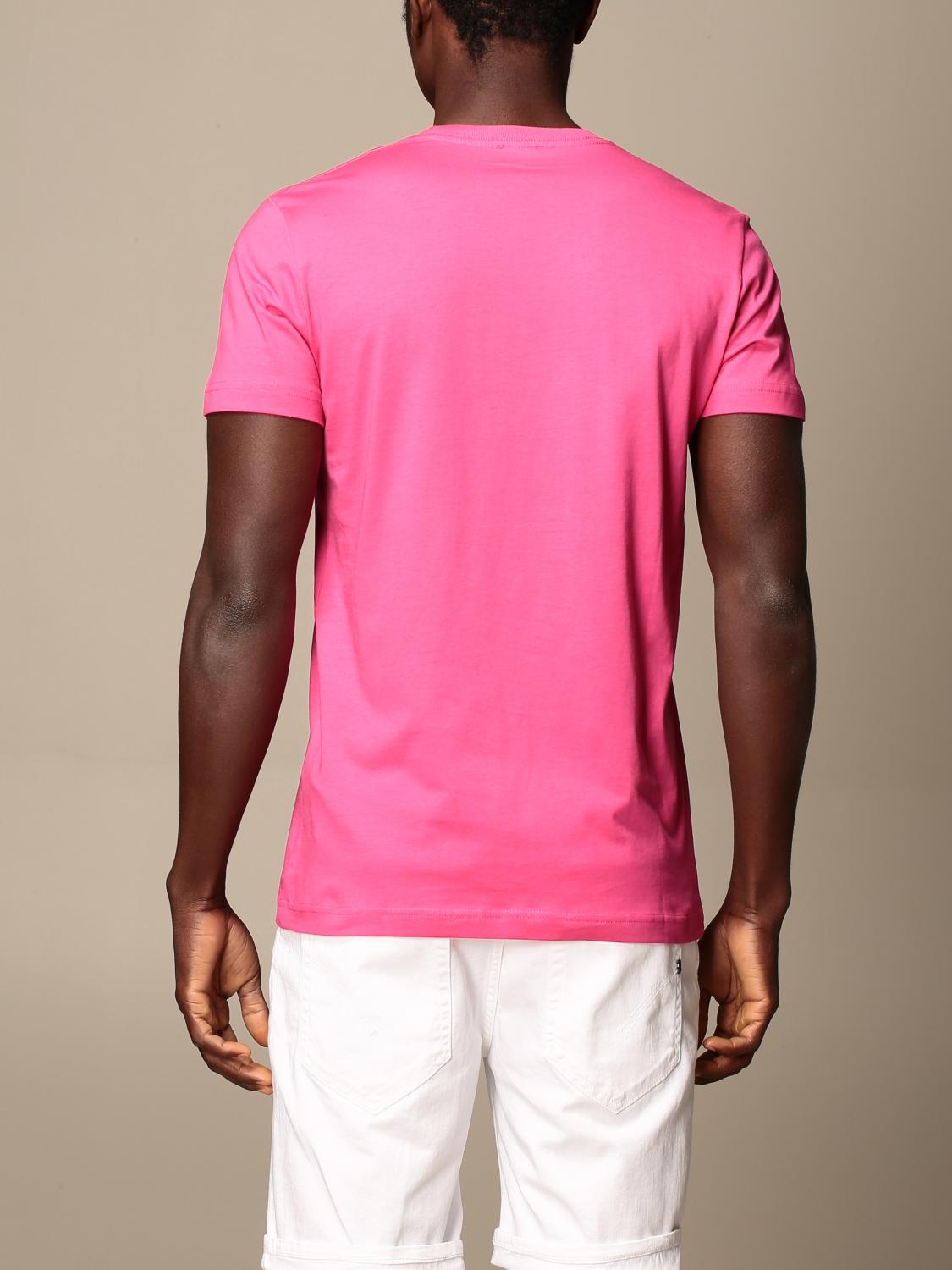 DIESEL T-SHIRT: Diesel Herren T-Shirt, Pink - Img 3