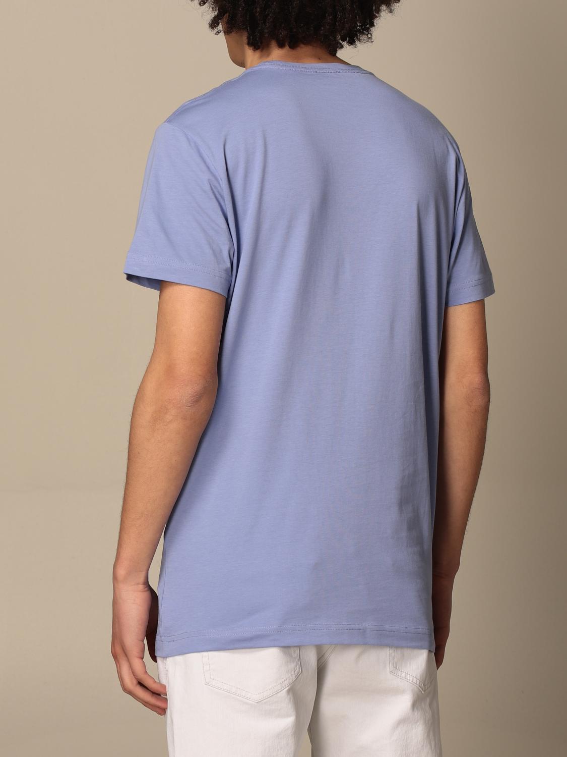 DIESEL T-SHIRT: Diesel cotton t-shirt with logo, Lilac - Img 2