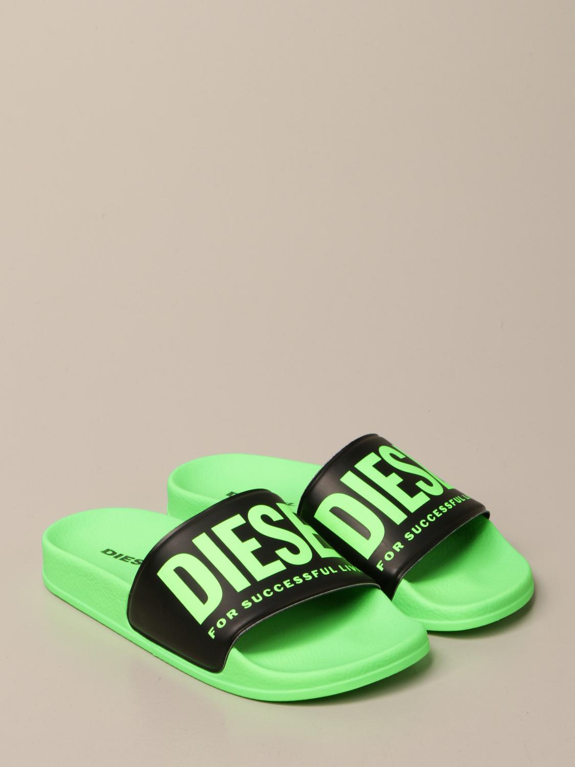 DIESEL CHAUSSURES: Chaussures enfant Diesel, Vert - Img 2