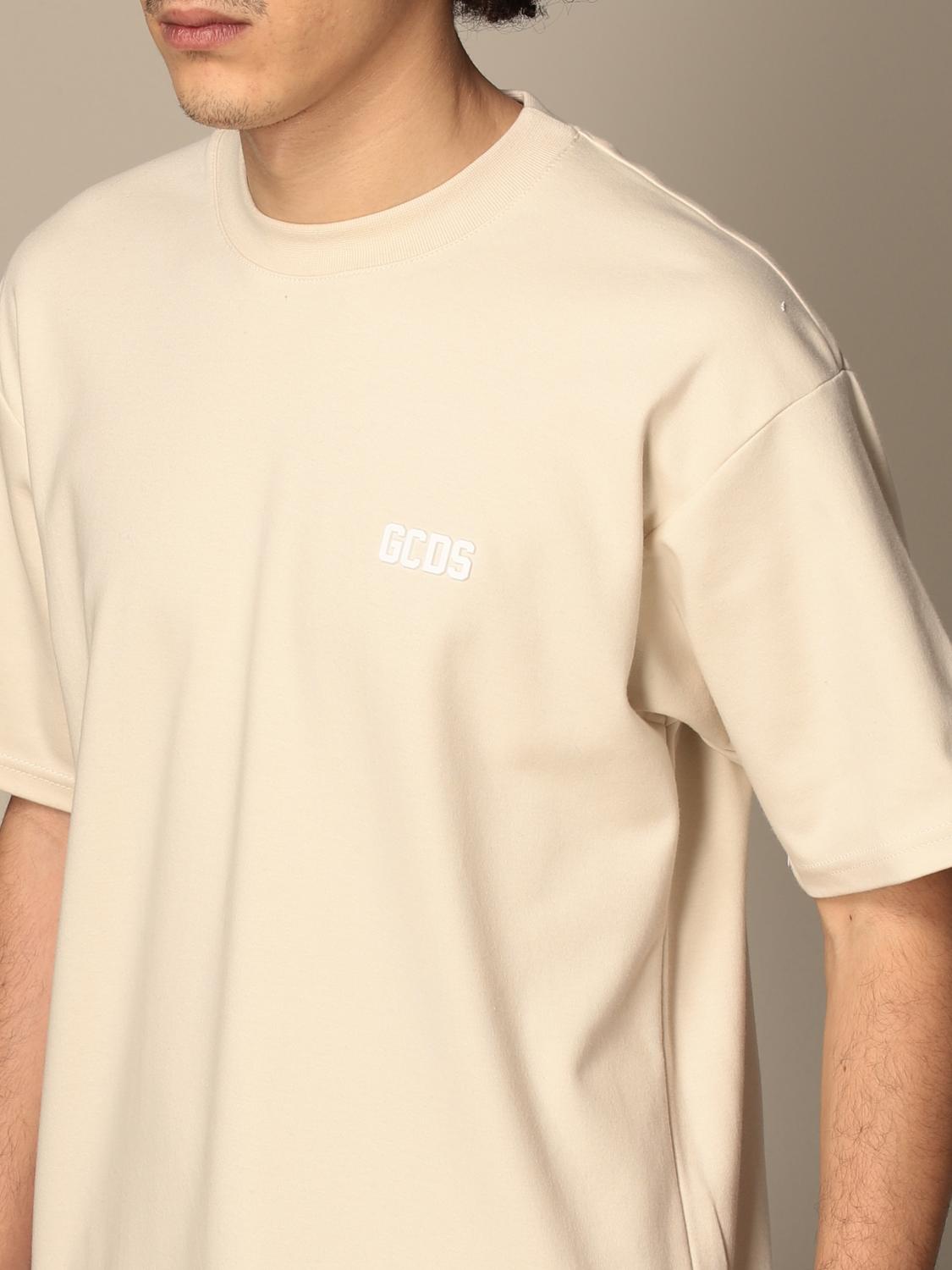 GCDS T-SHIRT: GCDS cotton t-shirt with logo, Grey - Img 4