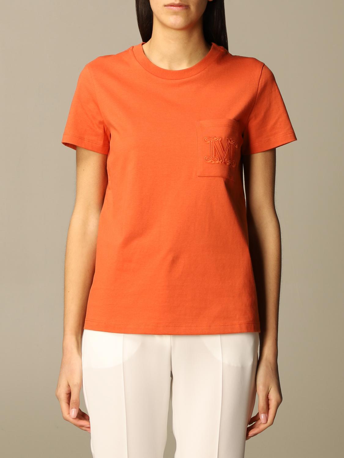 MAX MARA CAMISETA: Top mujer Max Mara, Naranja - Img 1
