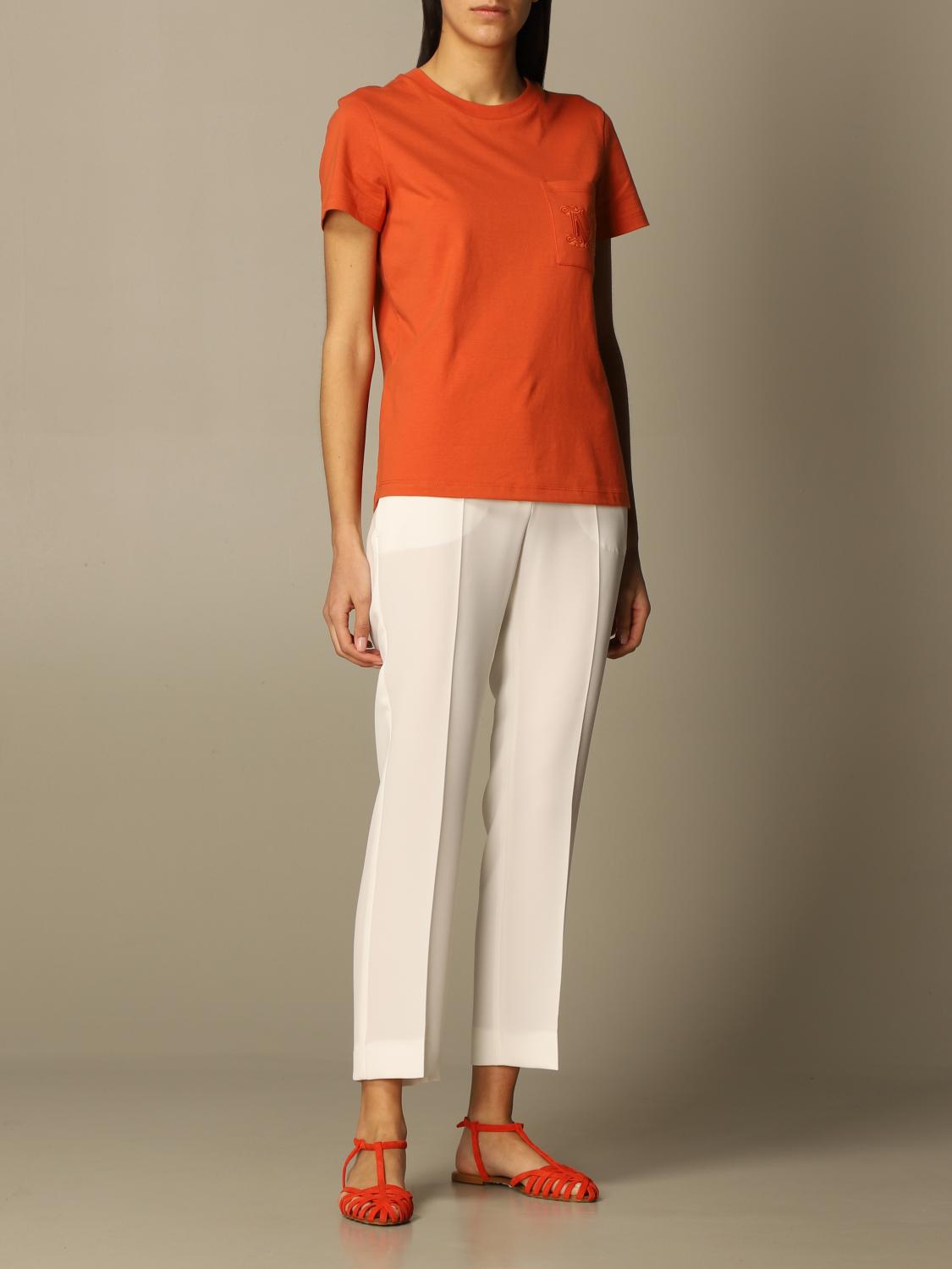 MAX MARA CAMISETA: Top mujer Max Mara, Naranja - Img 2