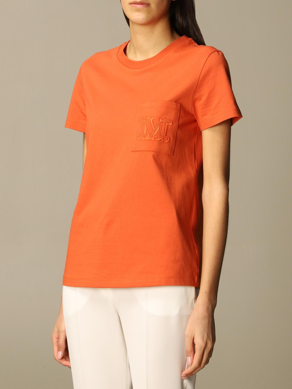 MAX MARA CAMISETA: Top mujer Max Mara, Naranja - Img 4