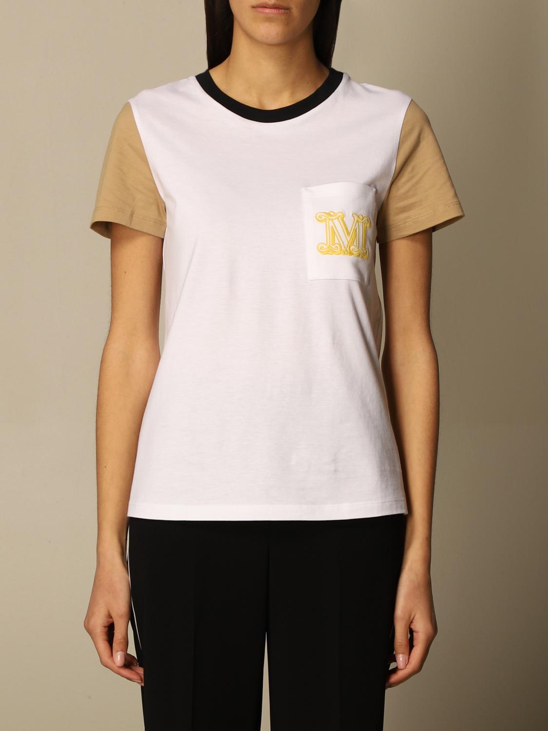 MAX MARA CAMISETA: Top mujer Max Mara, Blanco 1 - Img 1