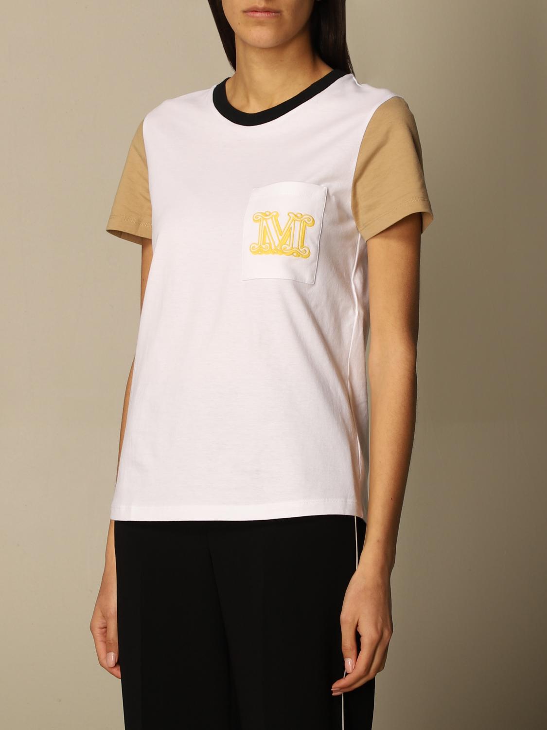MAX MARA CAMISETA: Top mujer Max Mara, Blanco 1 - Img 3