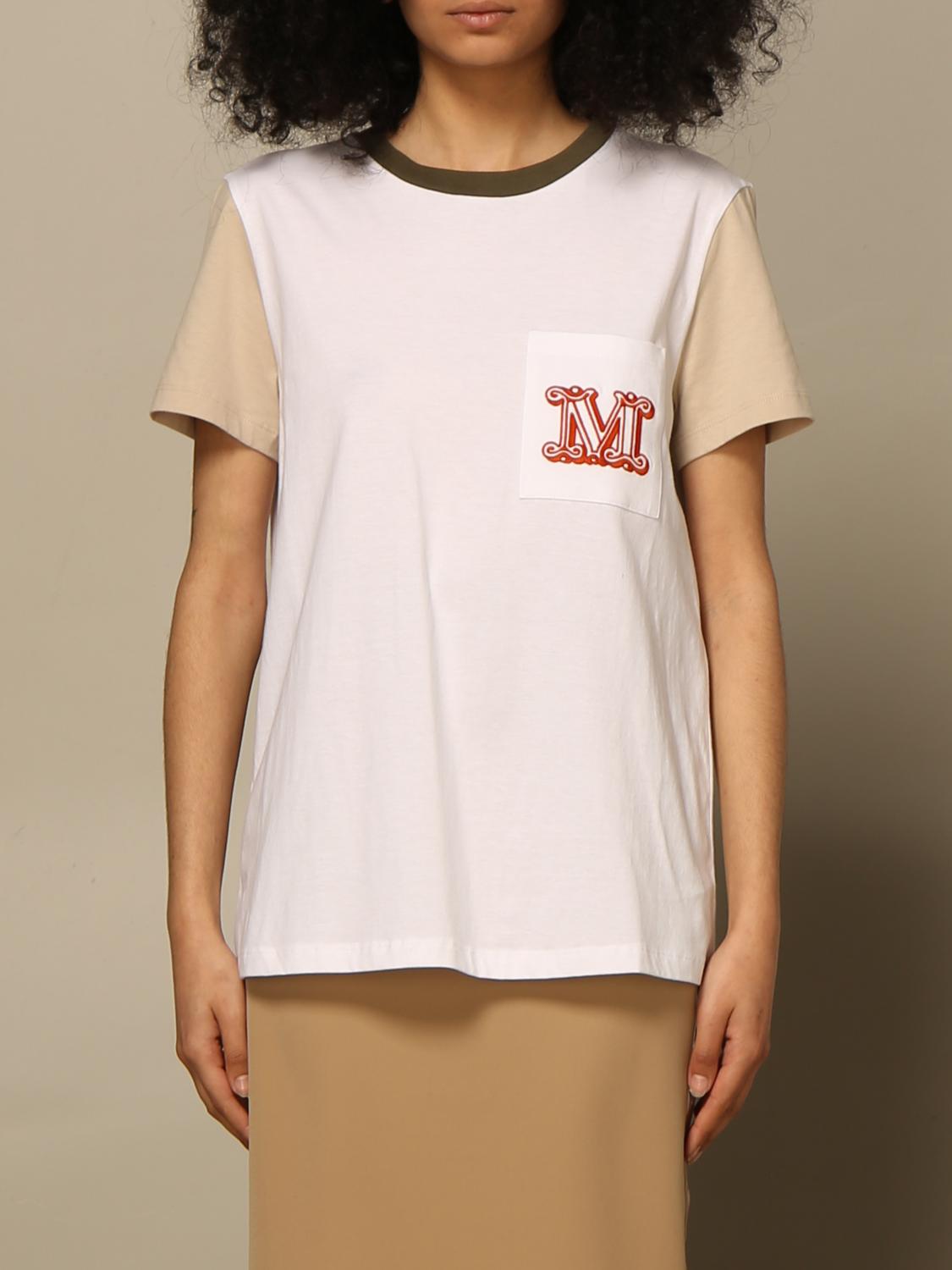 MAX MARA CAMISETA: Top mujer Max Mara, Blanco 2 - Img 1