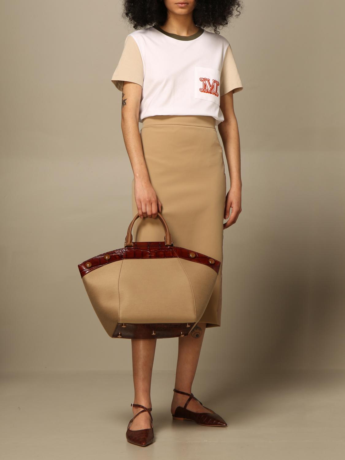 MAX MARA CAMISETA: Top mujer Max Mara, Blanco 2 - Img 2