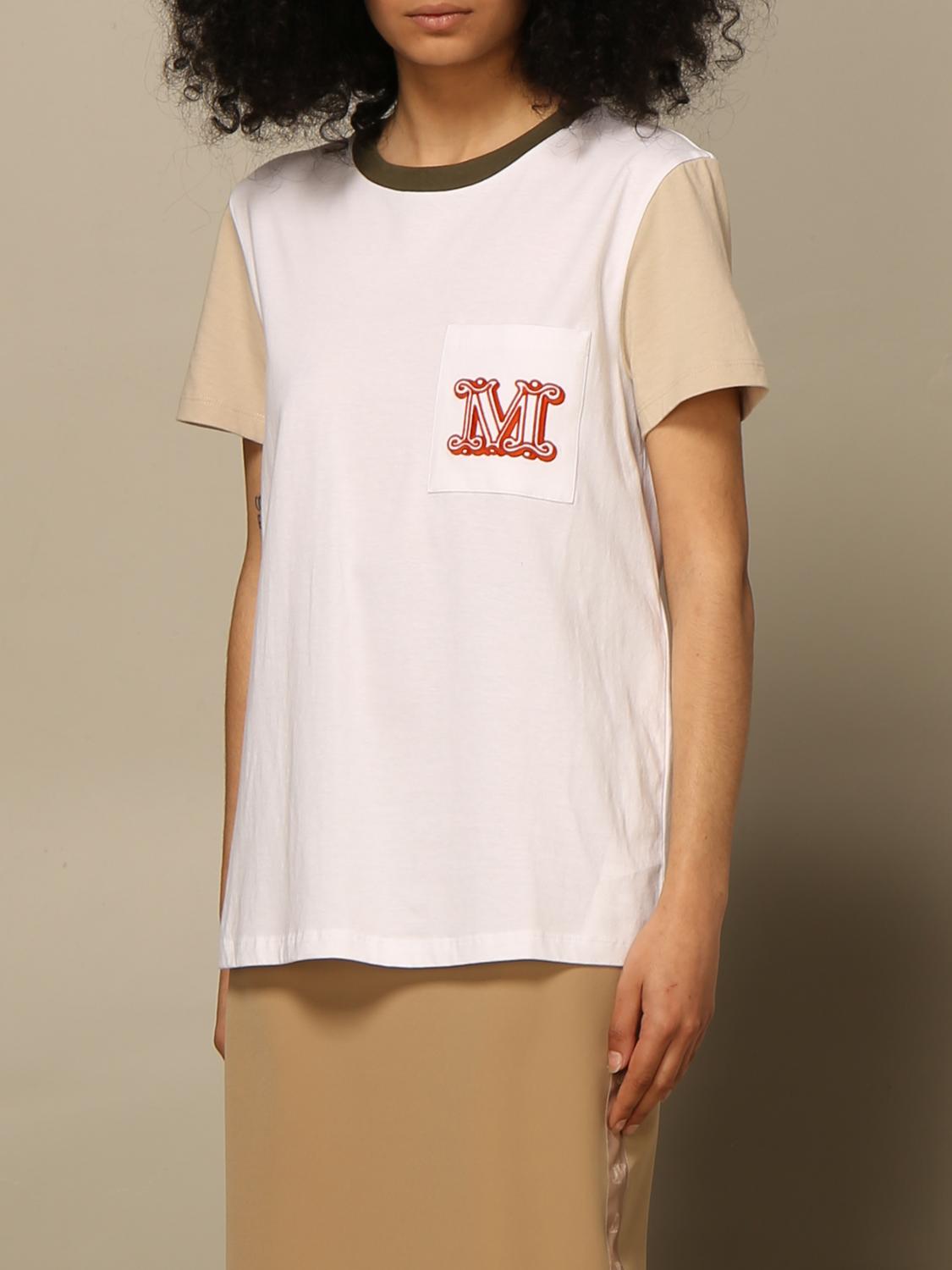 MAX MARA CAMISETA: Top mujer Max Mara, Blanco 2 - Img 4