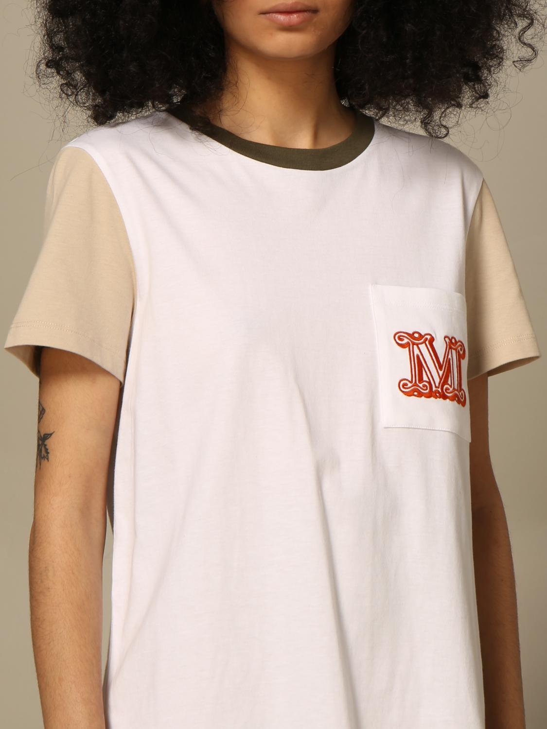 MAX MARA CAMISETA: Top mujer Max Mara, Blanco 2 - Img 5