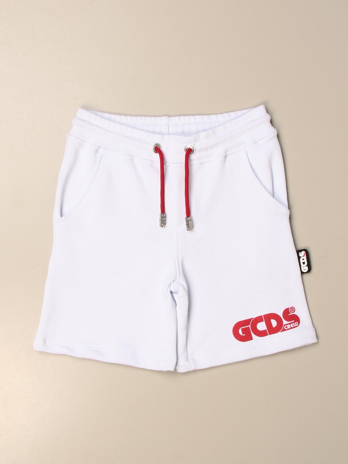 GCDS JUNIOR SHORTS: GCDS Jungen Shorts, Weiß - Img 1