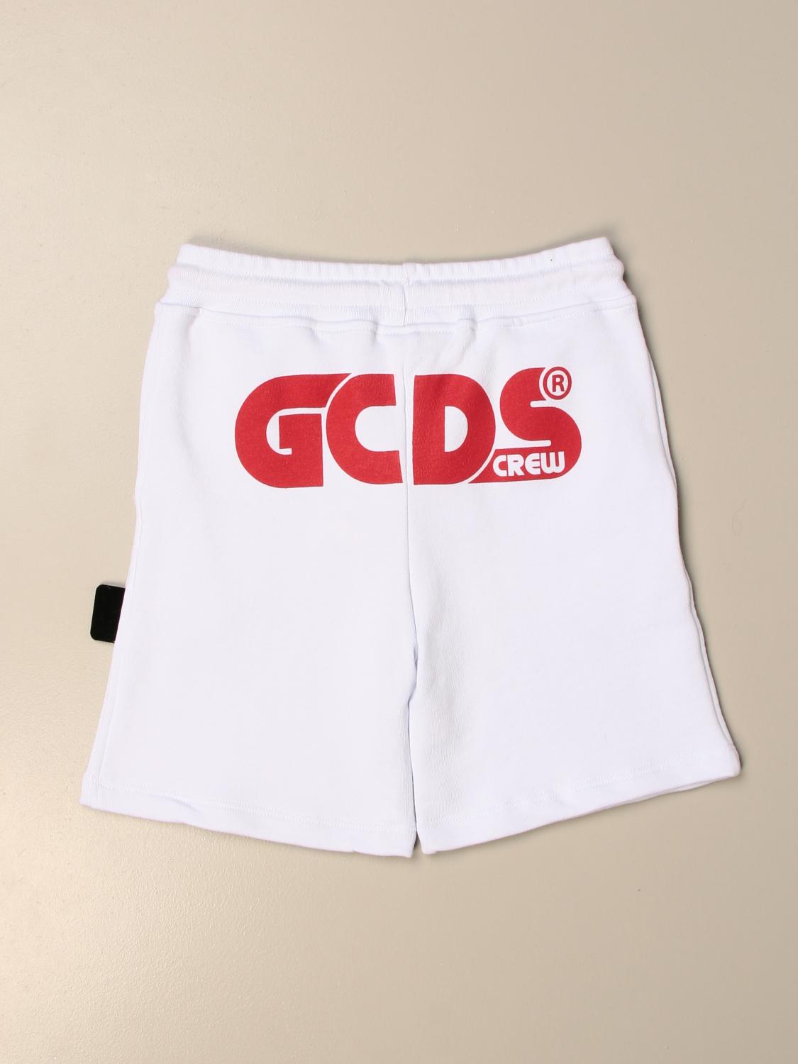 GCDS JUNIOR SHORTS: GCDS Jungen Shorts, Weiß - Img 2