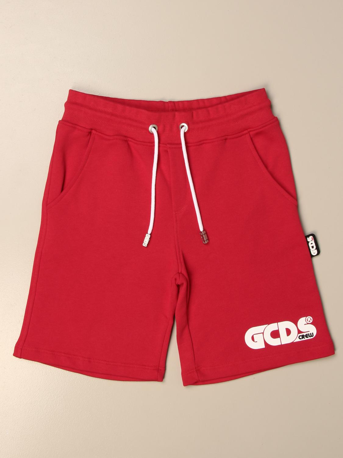 GCDS JUNIOR SHORTS: GCDS Jungen Shorts, Rot - Img 1
