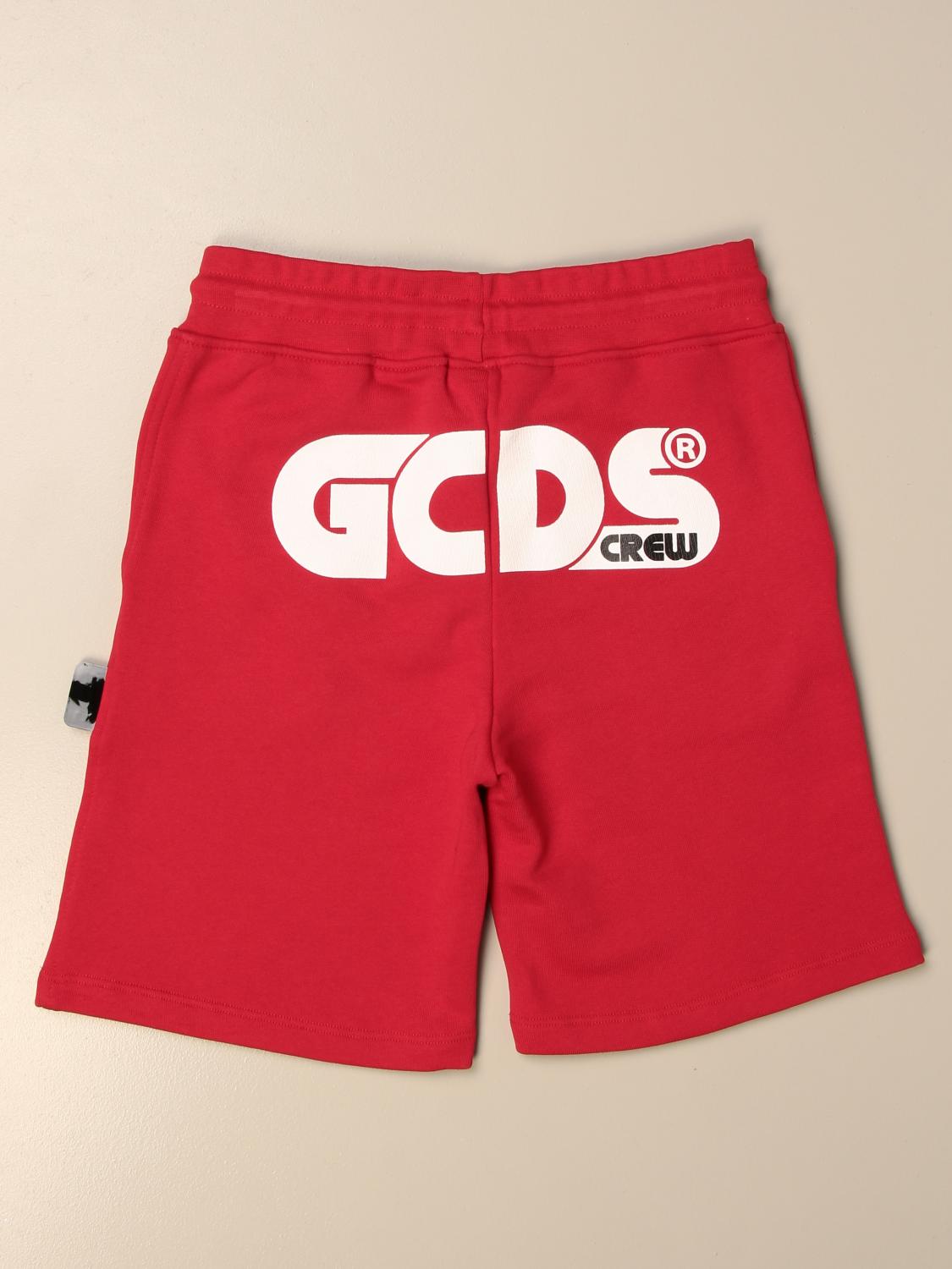 GCDS JUNIOR SHORTS: GCDS Jungen Shorts, Rot - Img 2