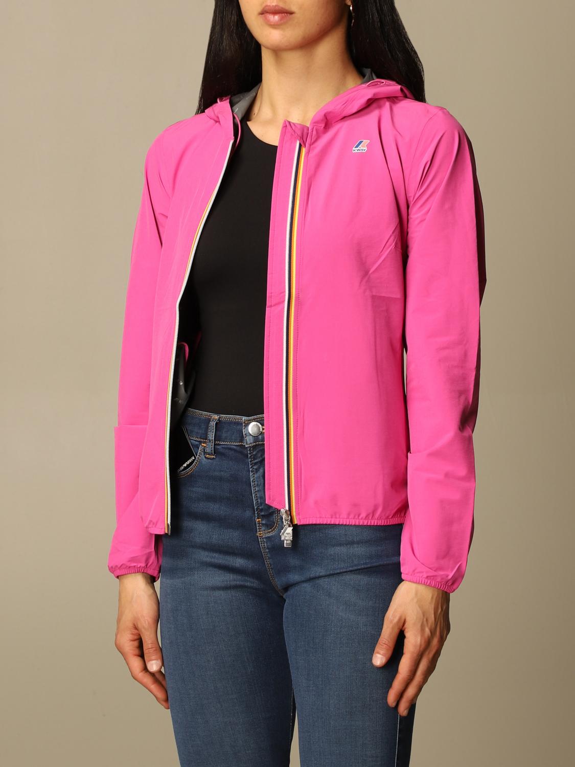 K-WAY CHAQUETA: Chaqueta mujer K-way, Fucsia - Img 3